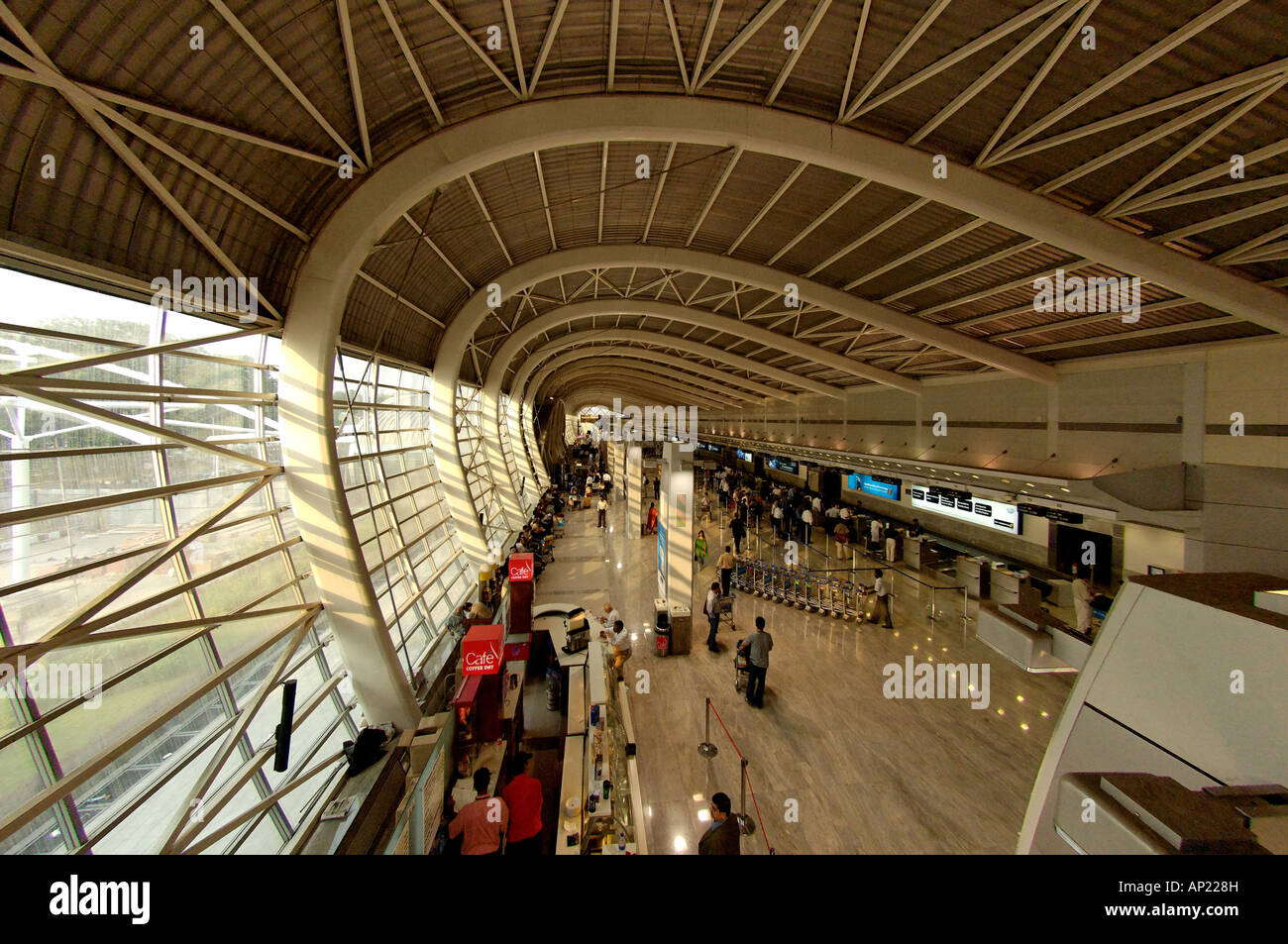 Terminal Domestique de l'aéroport de Chhatrapati Shivaji Mumbai Bombay Inde Banque D'Images