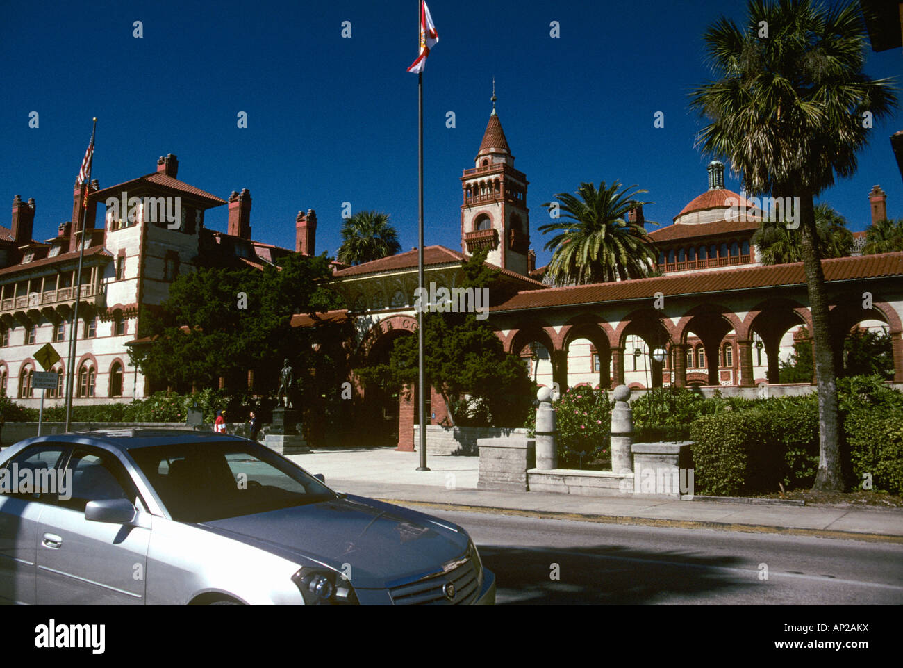 Flagler College, St Augustine, en Floride. Ponce de Leon Hall, montré ici, a été construit comme un hôtel en 1888 Banque D'Images