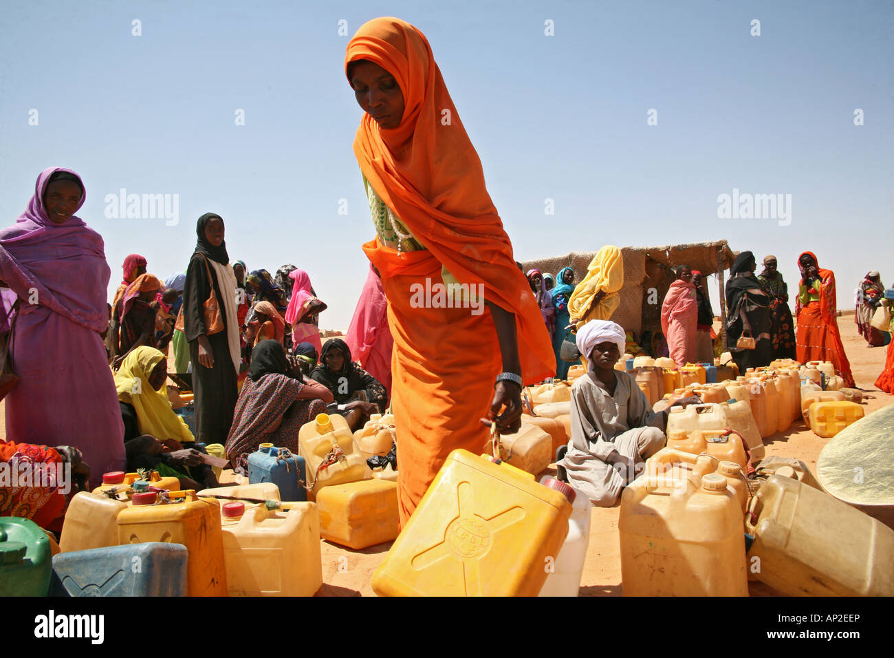 Watersupply que l'aide humanitaire Banque D'Images
