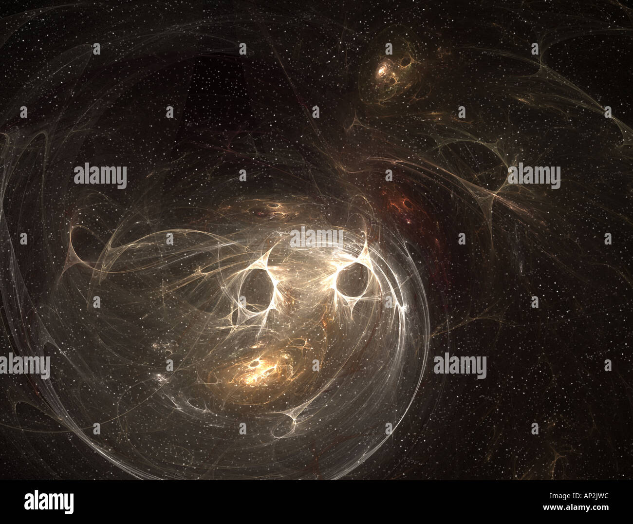 Wormhole cluster. Banque D'Images