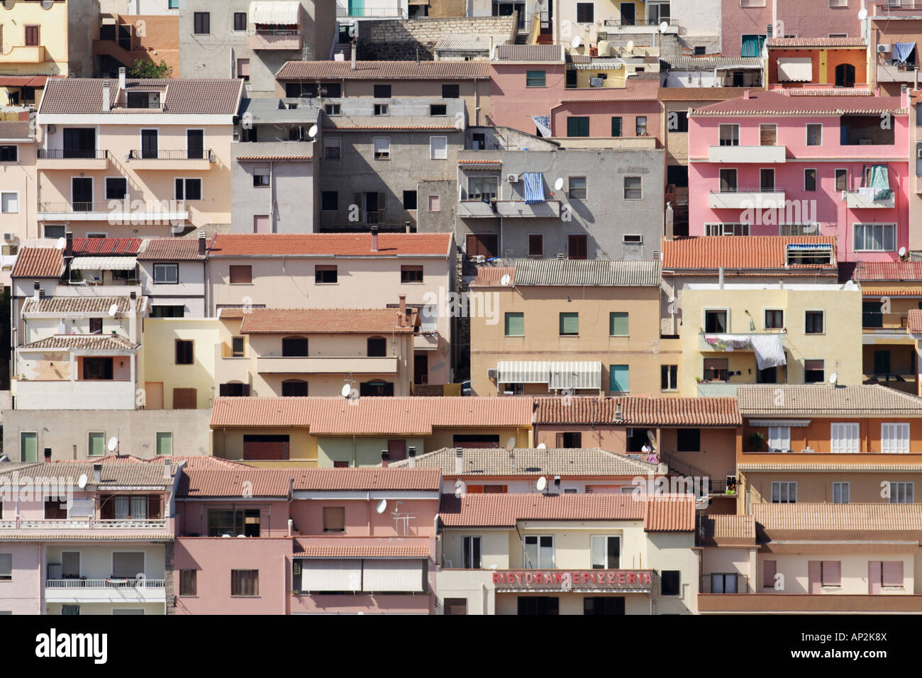 Castelsardo, Sardaigne, Italie. Banque D'Images