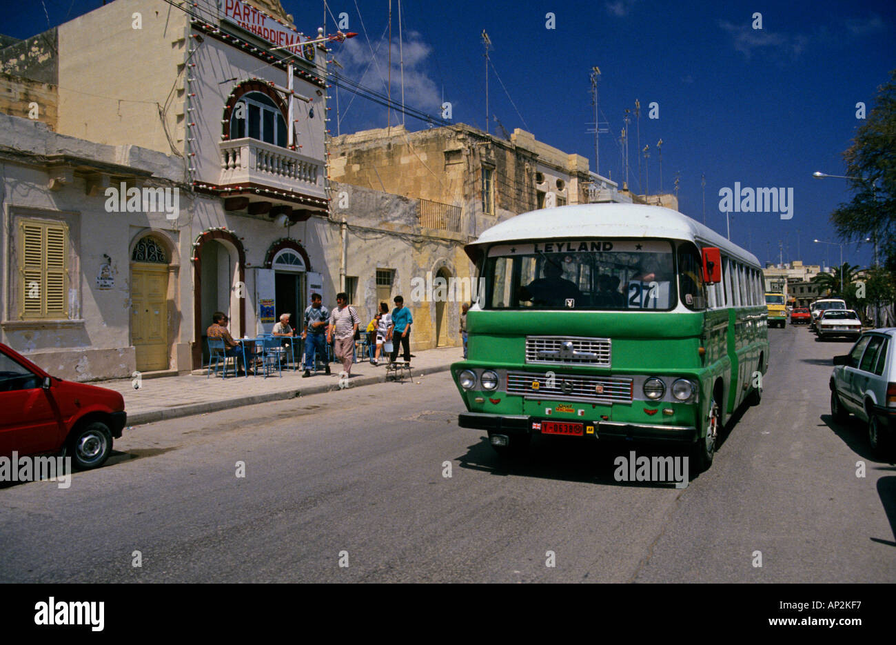 British Leyland Bus sur Street Valletta Malte Europe Banque D'Images