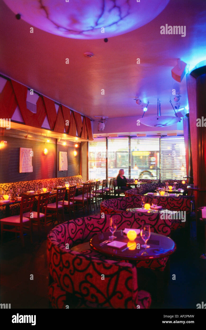 Restaurant Afterglo, South Beach, Miami, Floride, USA Banque D'Images Restaurant Afterglo, South Beach, Miami, Floride, USA Banque D'Images