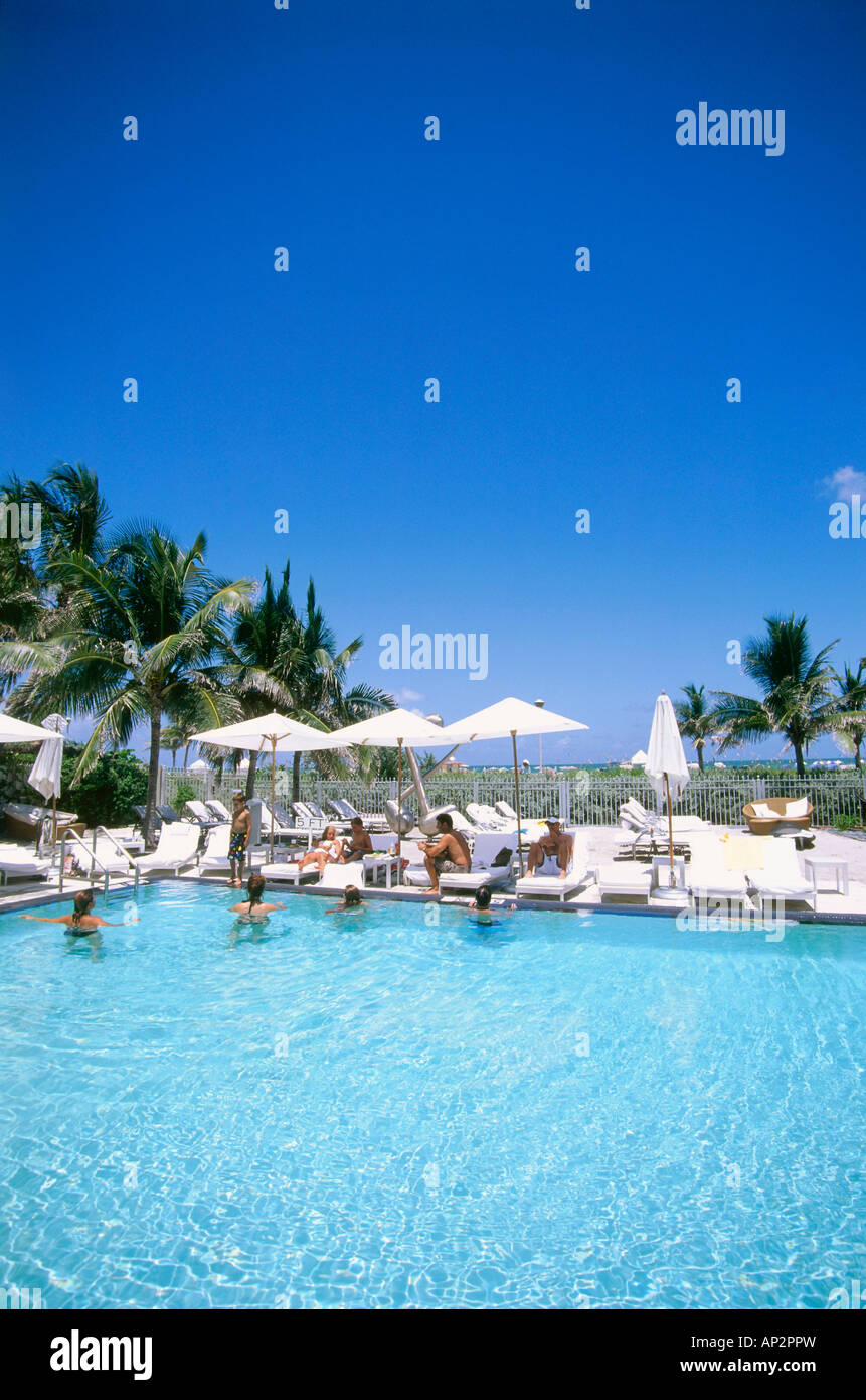 Piscine, l'hôtel Sagamore, South Beach, Miami, Floride, USA Banque D'Images Piscine, l'hôtel Sagamore, South Beach, Miami, Floride, USA Banque D'Images