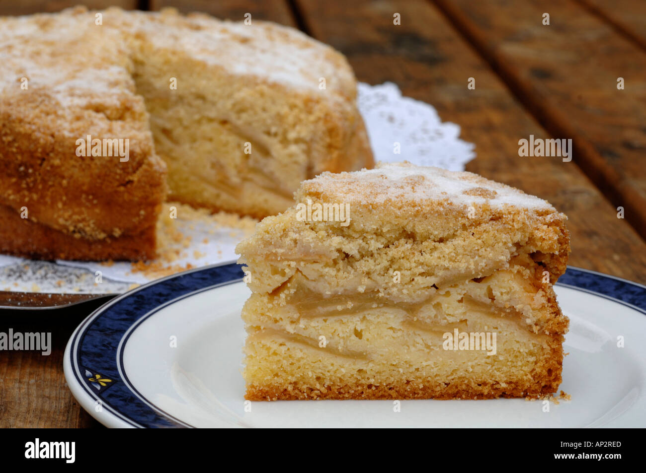 Gâteau aux pommes Banque D'Images