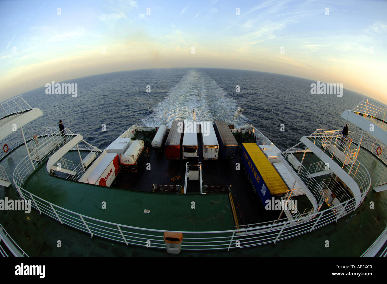 Ferry transmanche vue arrière de l'intérieur la fierté de Rotterdam Rotterdam hull ship bateau transport expédition Banque D'Images