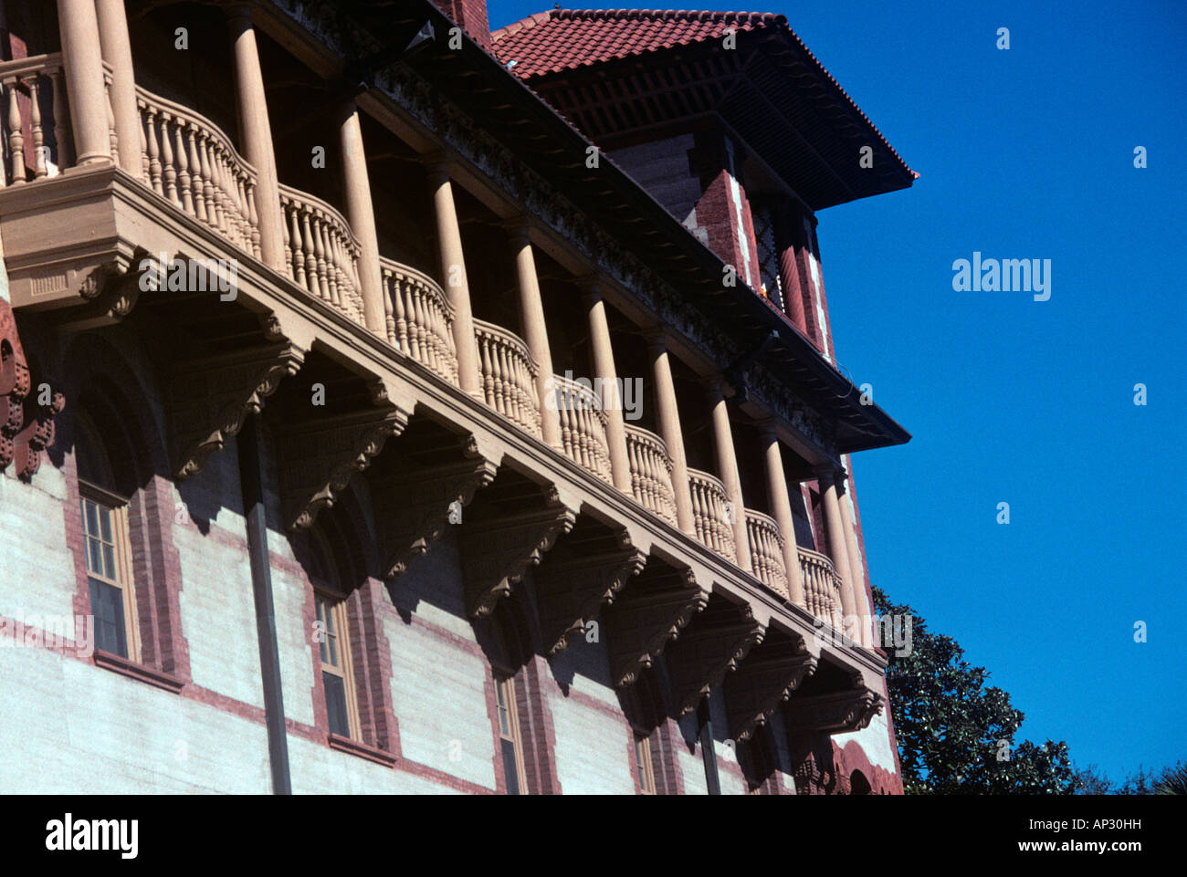 Flagler College, St Augustine, en Floride. Ponce de Leon Hall, montré ici, a été construit comme un hôtel en 1888 Banque D'Images