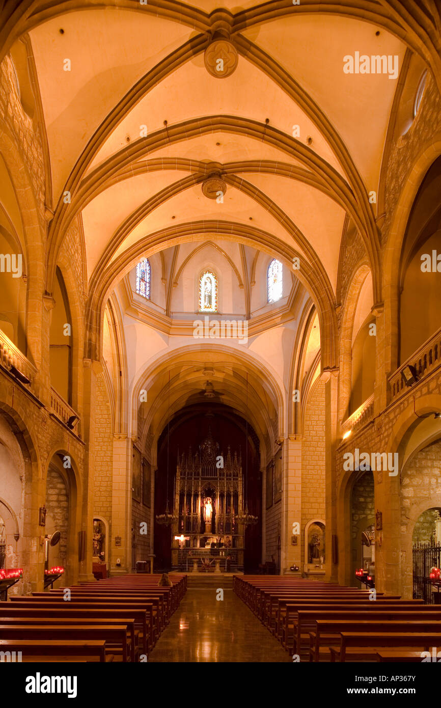 Santa Maria del Pi, église gothique, Barri Gotic, le quartier gothique, Ciutat Vella, Barcelone, Catalogne, Espagne Banque D'Images