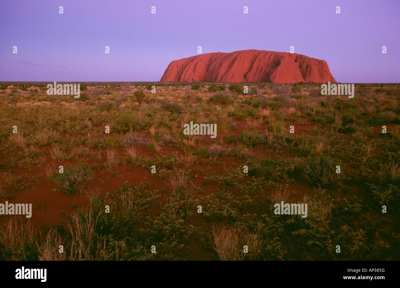 L'Ayers Rock. Territoire du Nord. L'Australie. Banque D'Images
