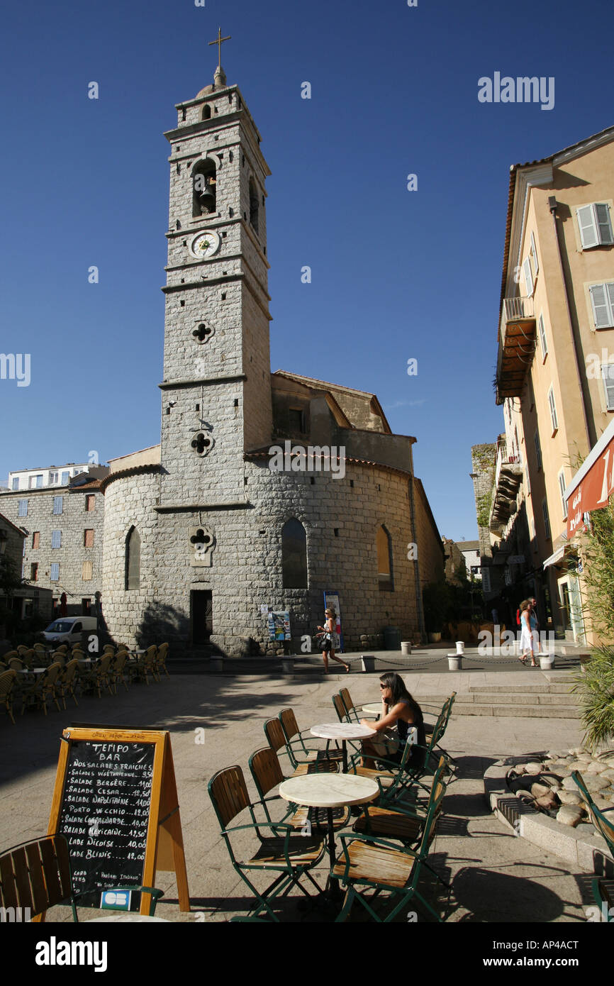 Église Saint-Jean-Baptiste / Eglise de Saint Jean-Baptiste, Place de la  République, Porto Vecchio, Corse, France Photo Stock - Alamy