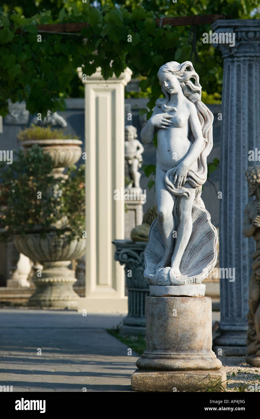 La Grèce, Îles Ioniennes, Céphalonie, Kokolata : ornement grec Showplace, Statue Statue de Vénus Banque D'Images