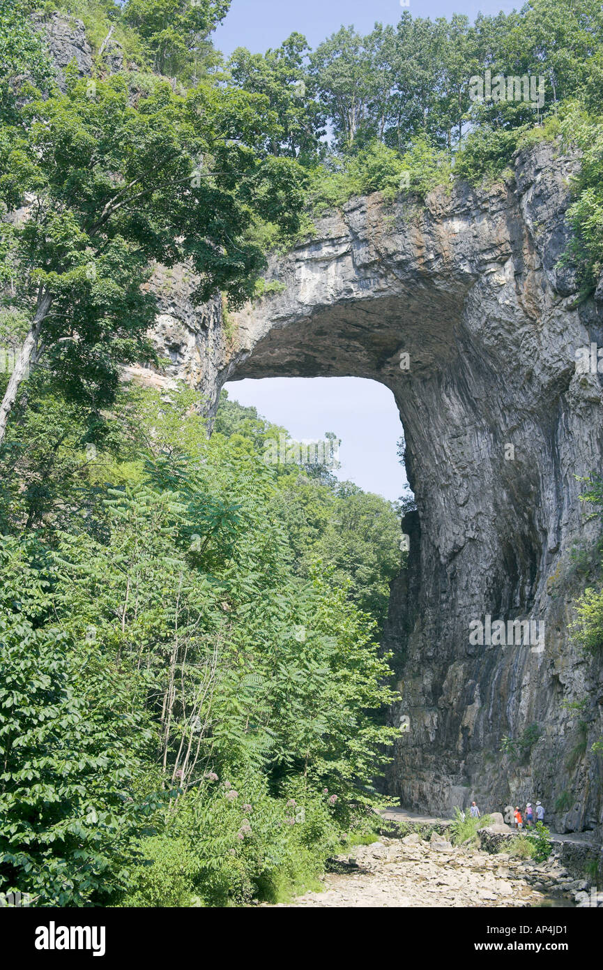 Le pont naturel Virginia Banque D'Images