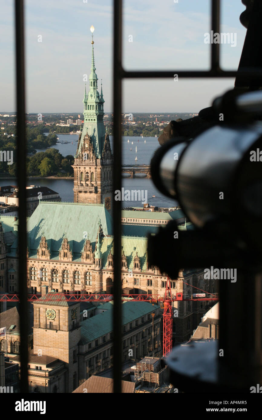 Allemagne Hambourg. Église Saint-Nicolas. Un télescope spécial Banque D'Images