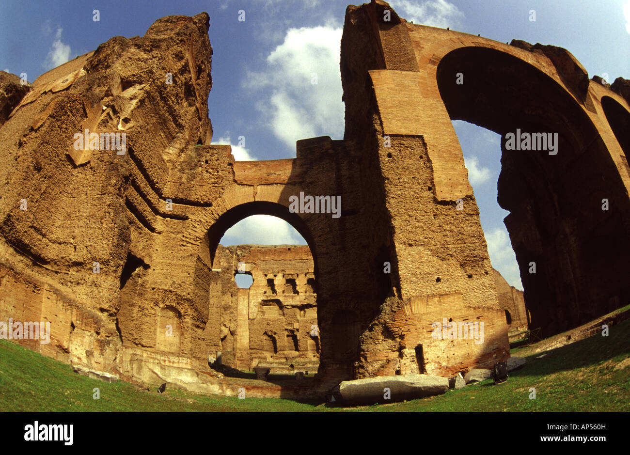 Thermes de Caracalla Thermes Romains Rome Italie Banque D'Images