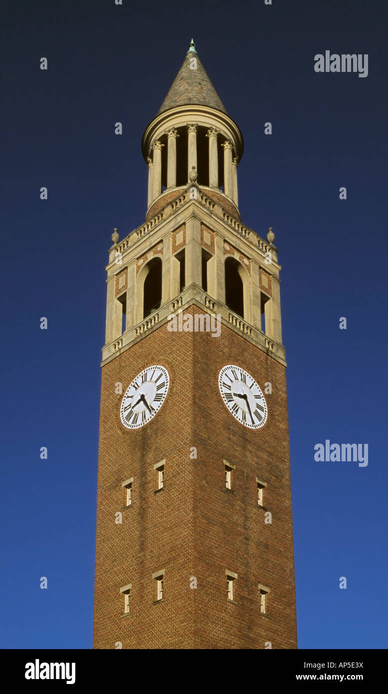 Bell Tower University of North Carolina Chapel Hill en Caroline du Nord USA Banque D'Images
