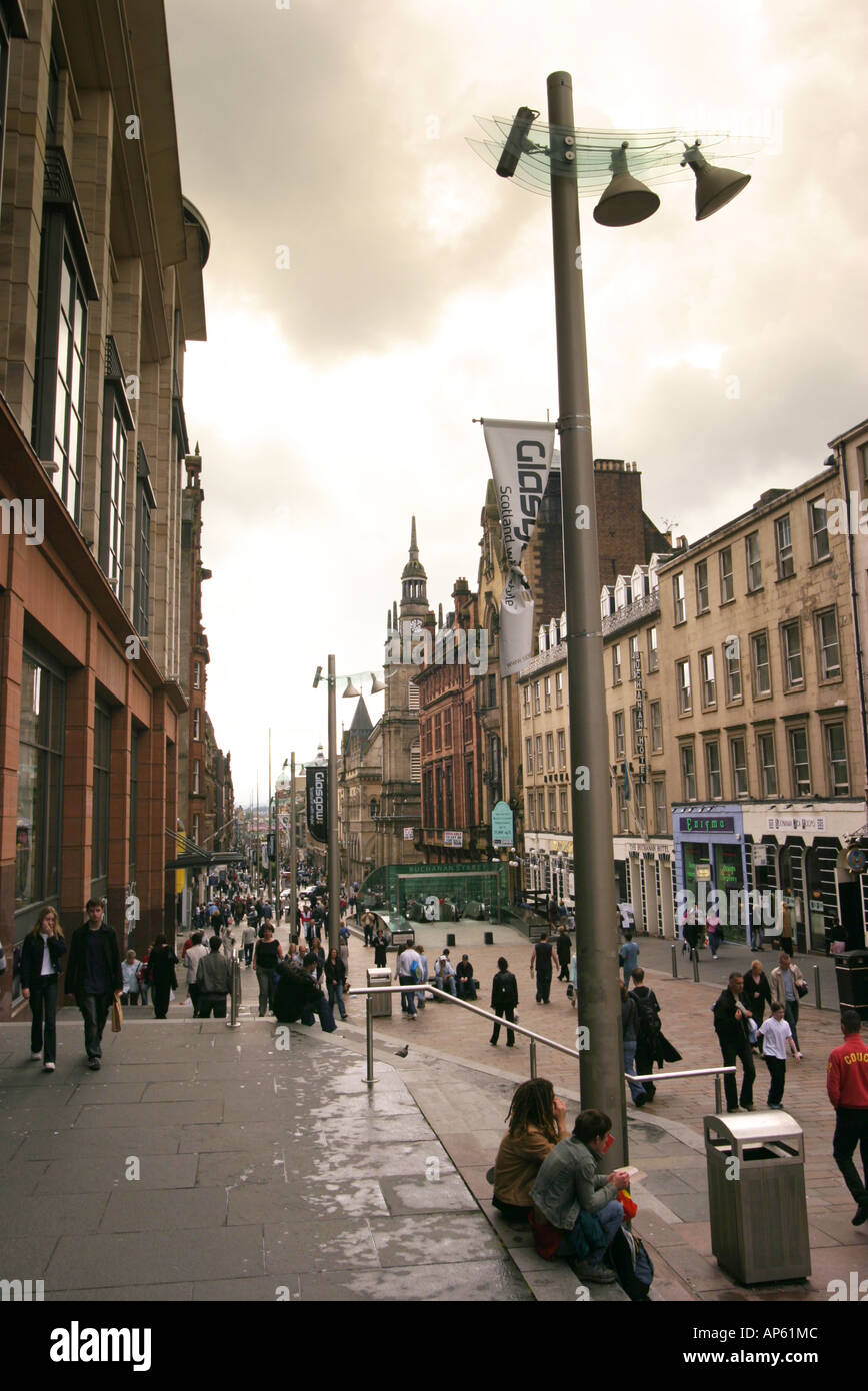 Buchanan Street Glasgow Scotland UK Banque D'Images
