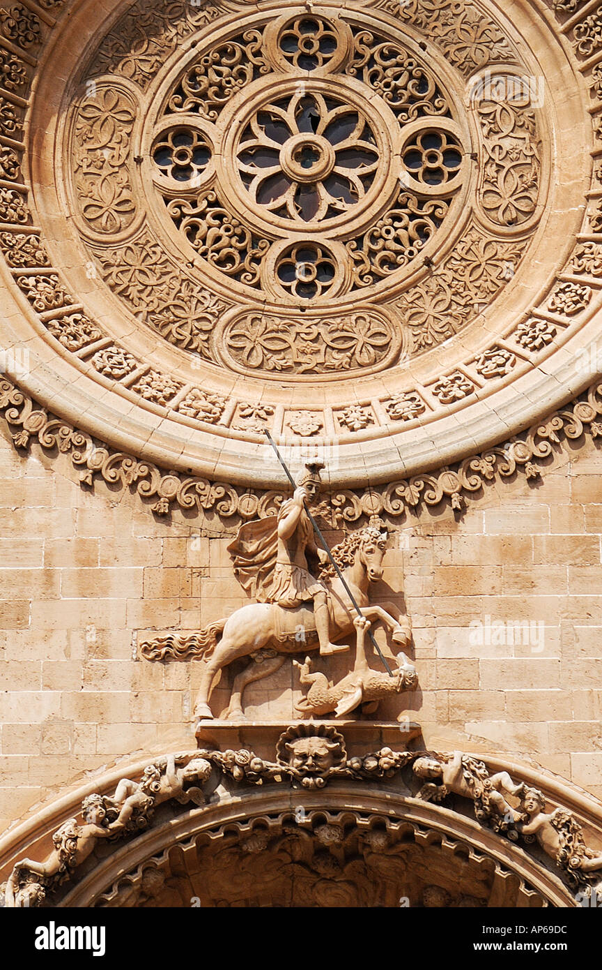 Espagne Mallorca église baroque de San Francisco à Palma de Mallorca Banque D'Images