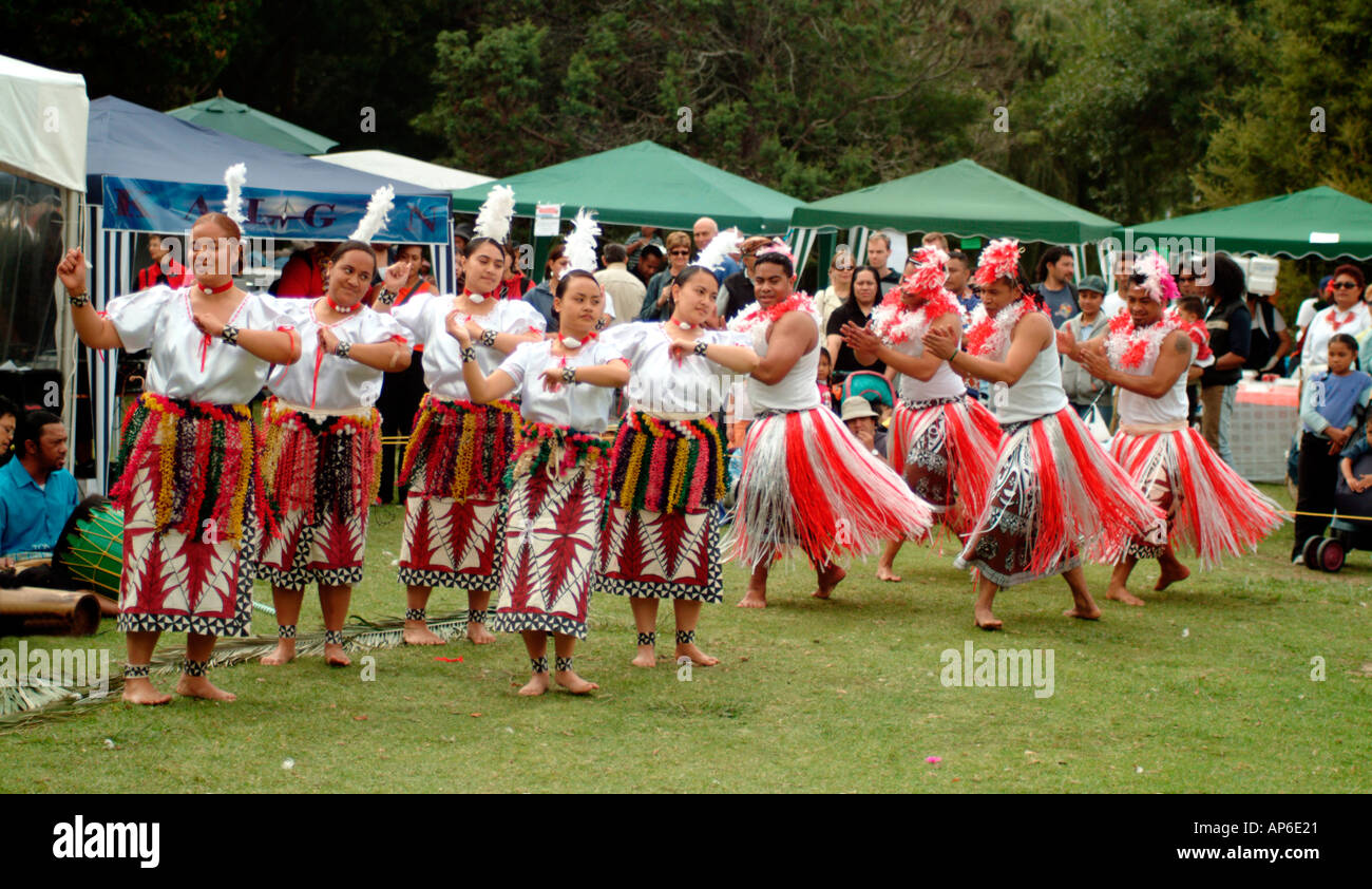 Festival Danse Pasifica Tonga Nouvelle-zélande Photo Stock - Alamy
