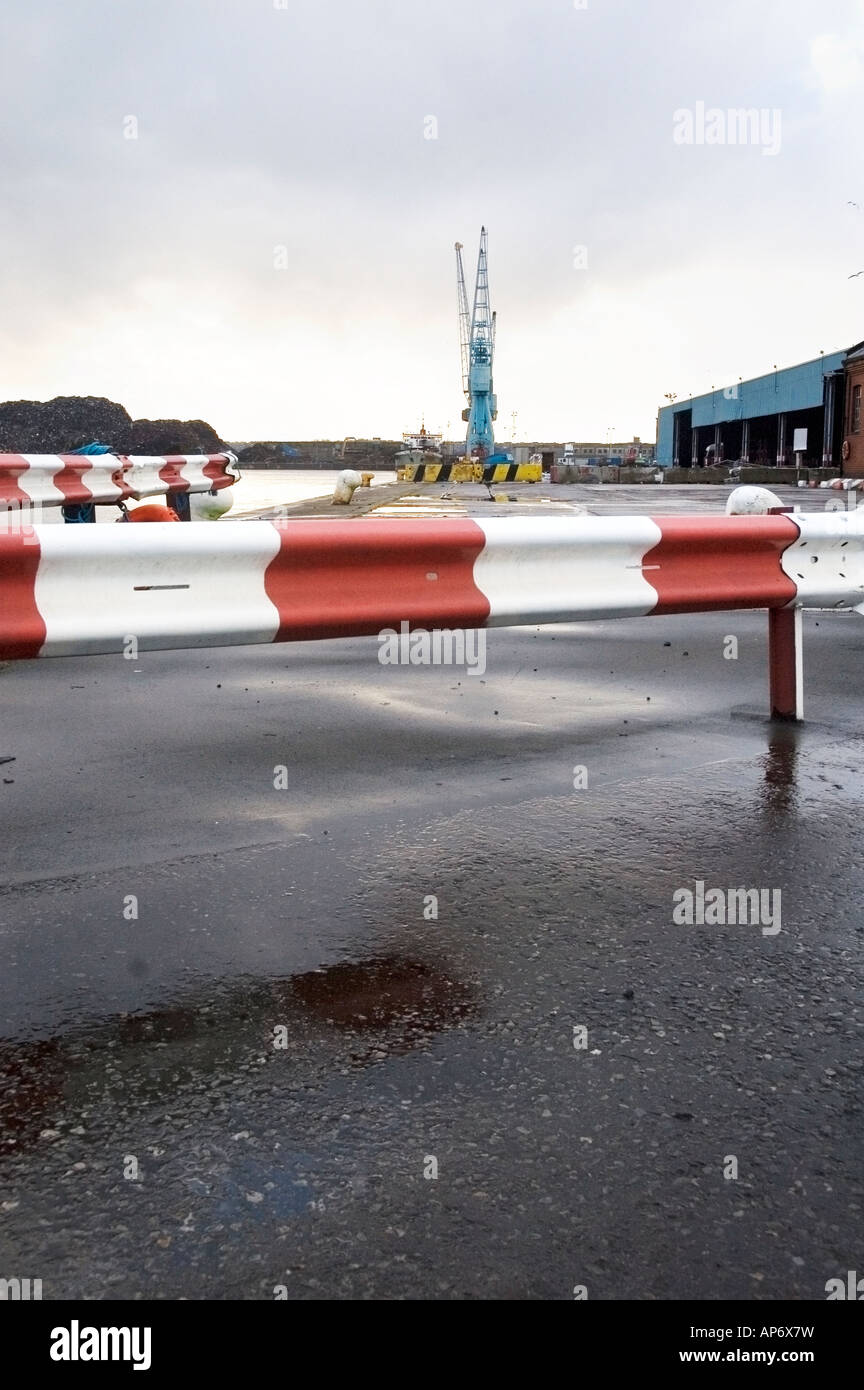 Mersey Docks avec grue Banque D'Images