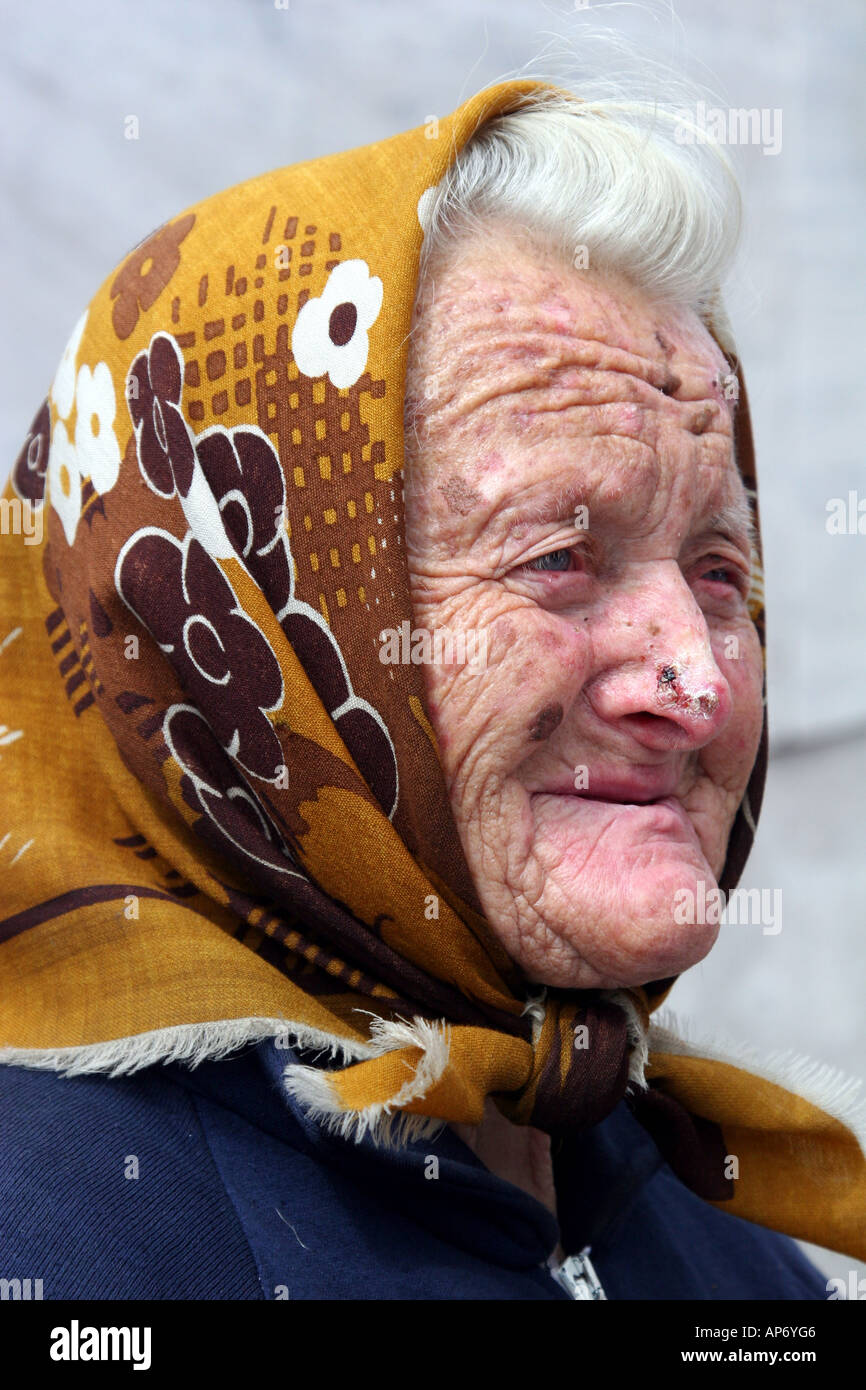 "80 ans, Maria Stepanova" Banque D'Images