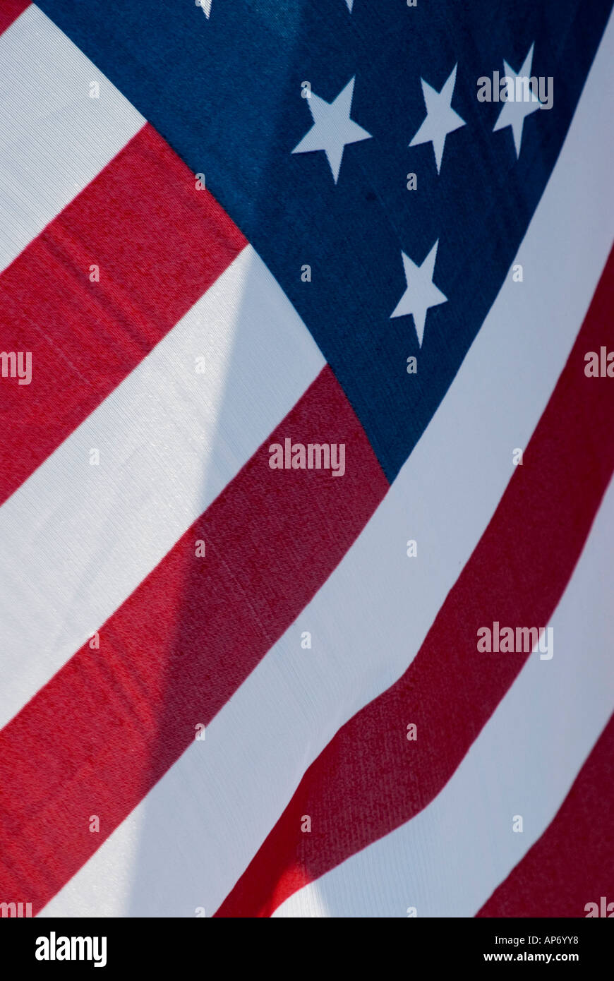 Drapeaux au vent en l'honneur du 911 2001 victimes de l'attaque terroriste contre les États-Unis. Situé à Kennesaw, Géorgie, USA Banque D'Images