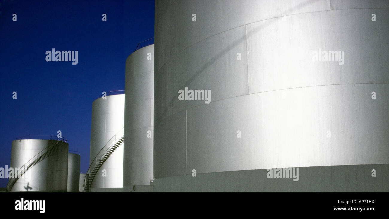 Réservoir de stockage d'huile Banque D'Images