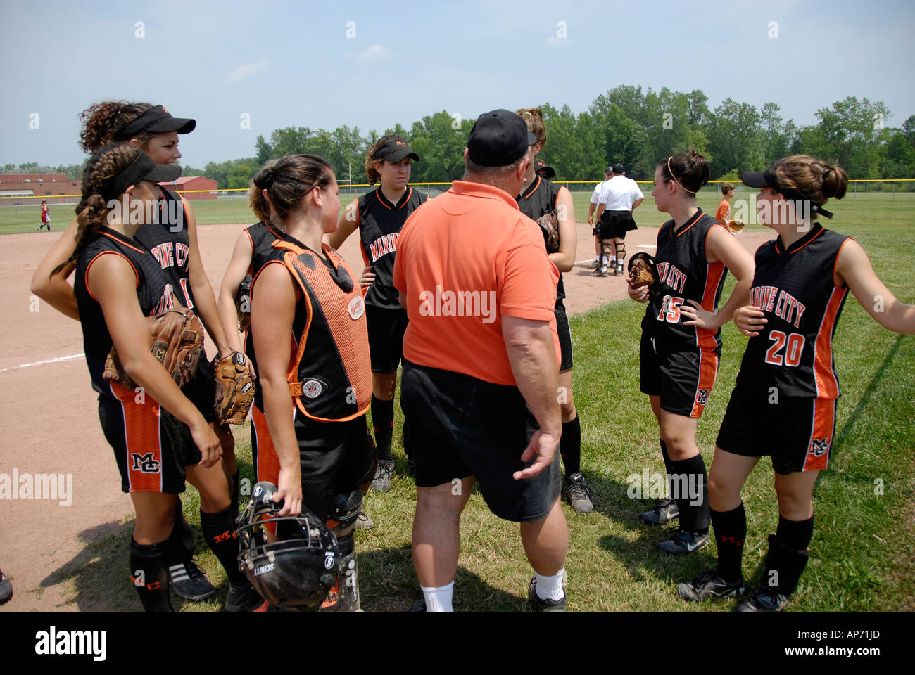Action de baseball Banque D'Images