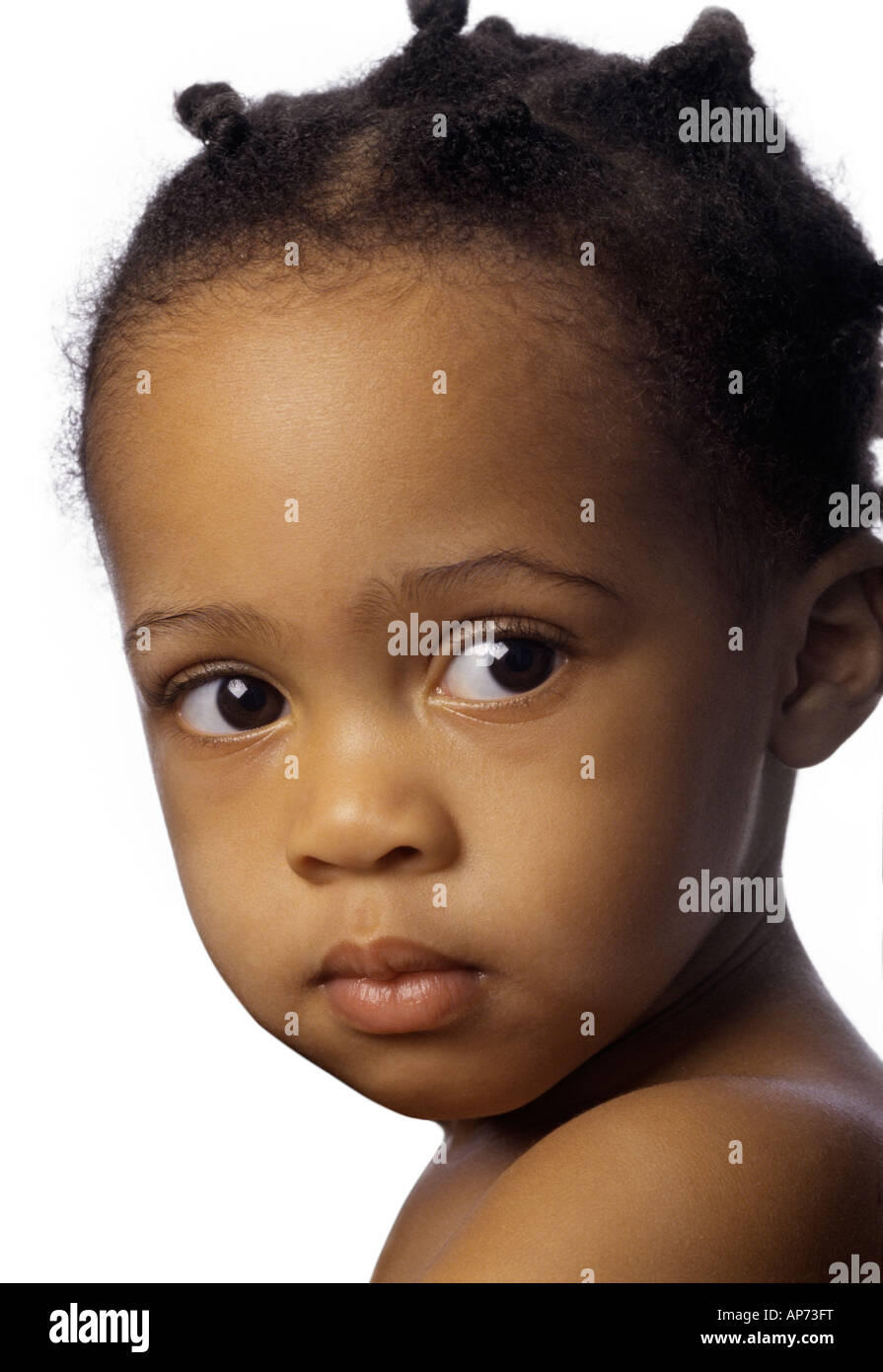 African american cute baby girl