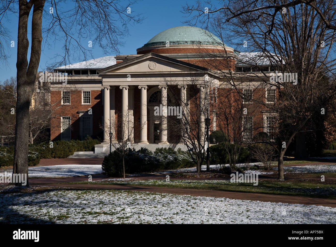 Wilson Bibliothèque de l'Université de Caroline du Nord à Chapel Hill en hiver UNC Banque D'Images