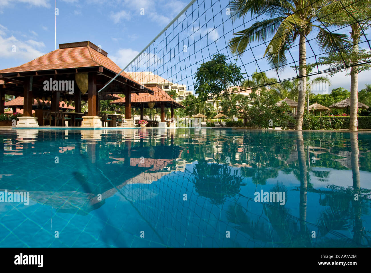 Hôtel Marriott Resort sur l'île de Hainan dans le sud de la Chine Banque D'Images