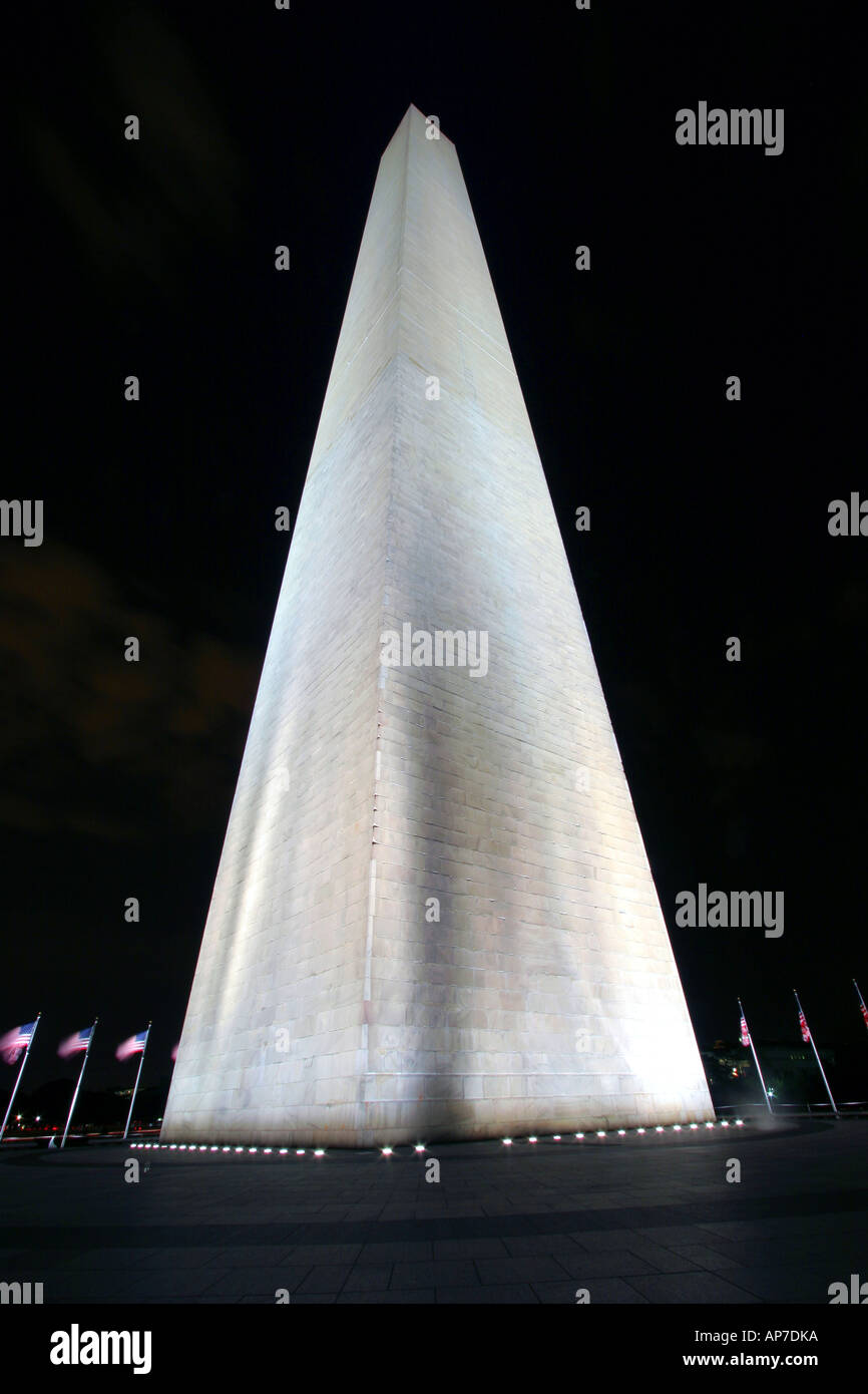 Washington memorial de nuit Banque D'Images