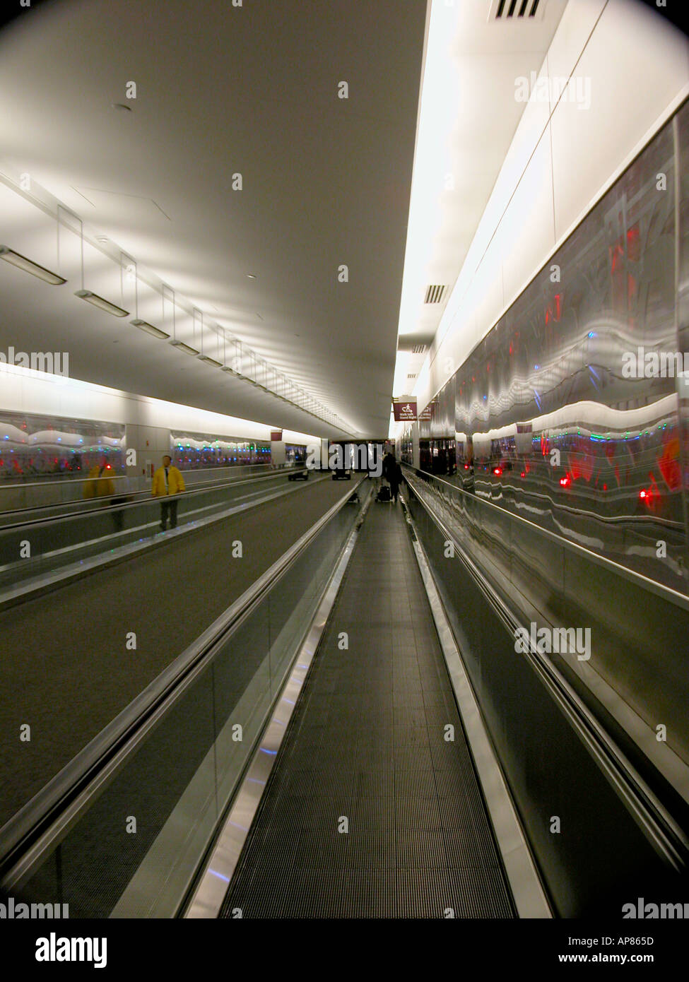 Le système de transfert à l'aéroport Banque D'Images