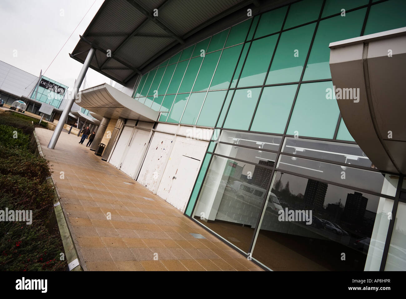 Les magasins fermés à l'Ouest Un retail park Eccles, Greater Manchester, Angleterre, RU Banque D'Images