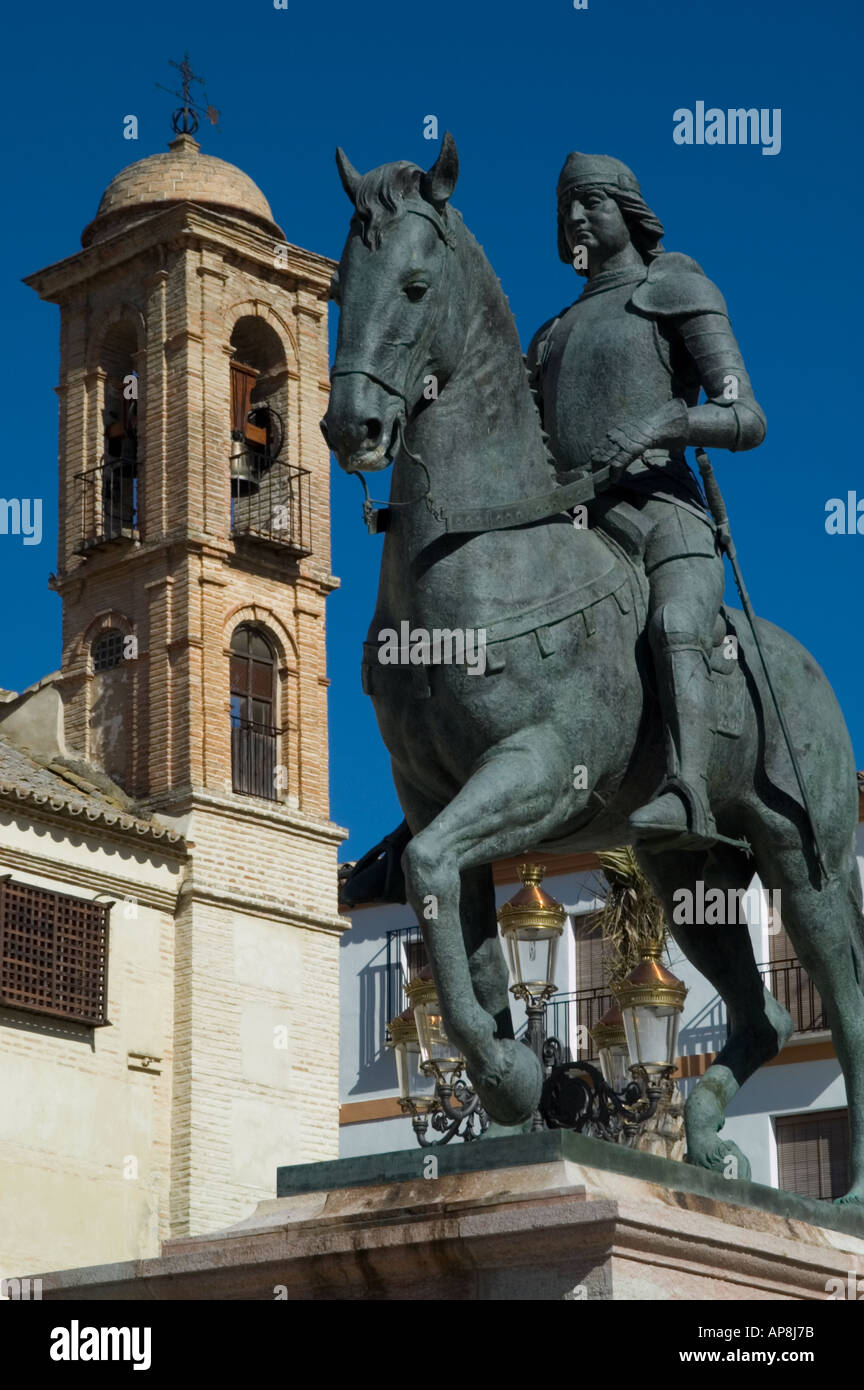 Statue de Fernando III Antequera Andalousie Espagne Banque D'Images