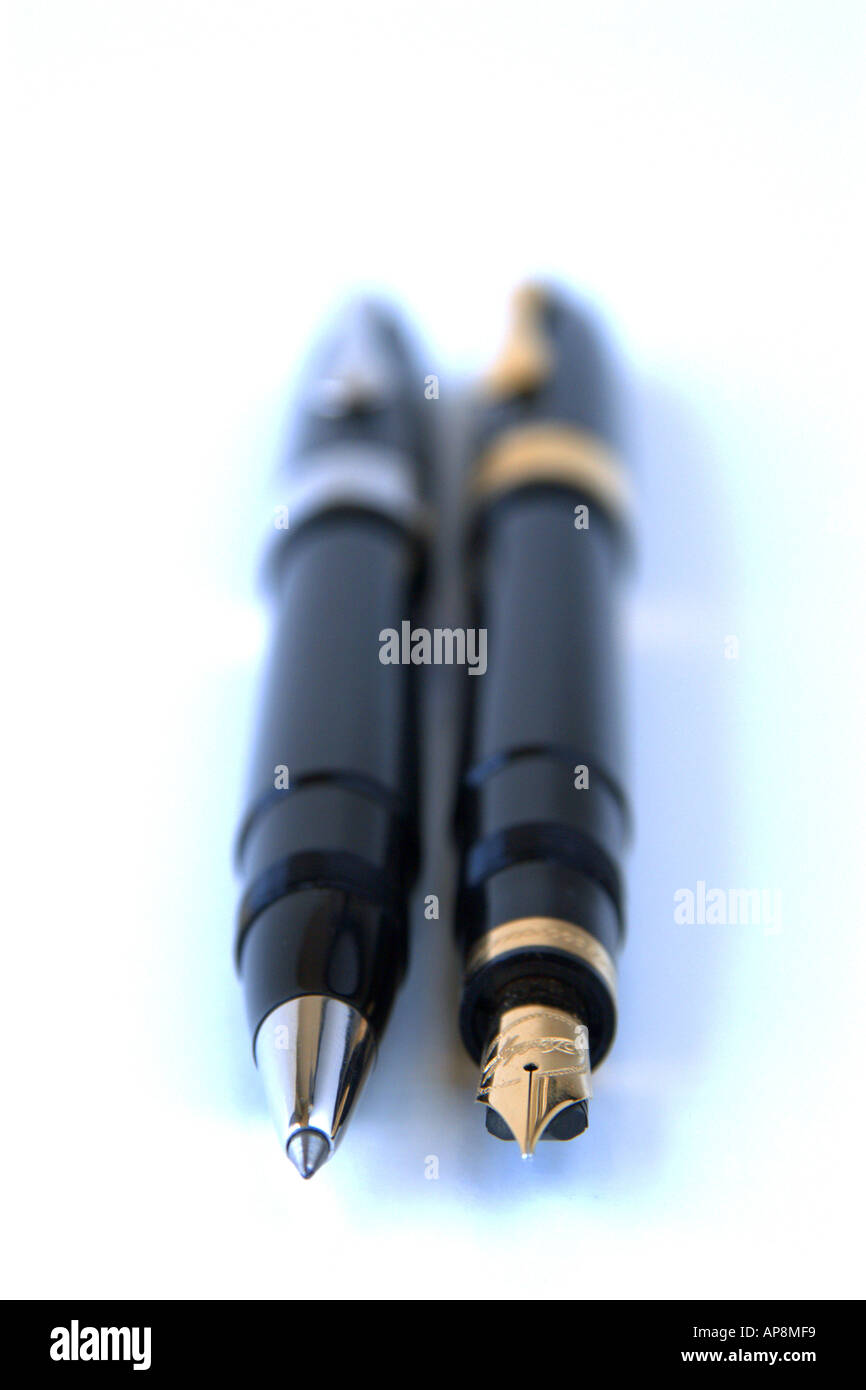 Deux Stylos Davidoff Banque D'Images