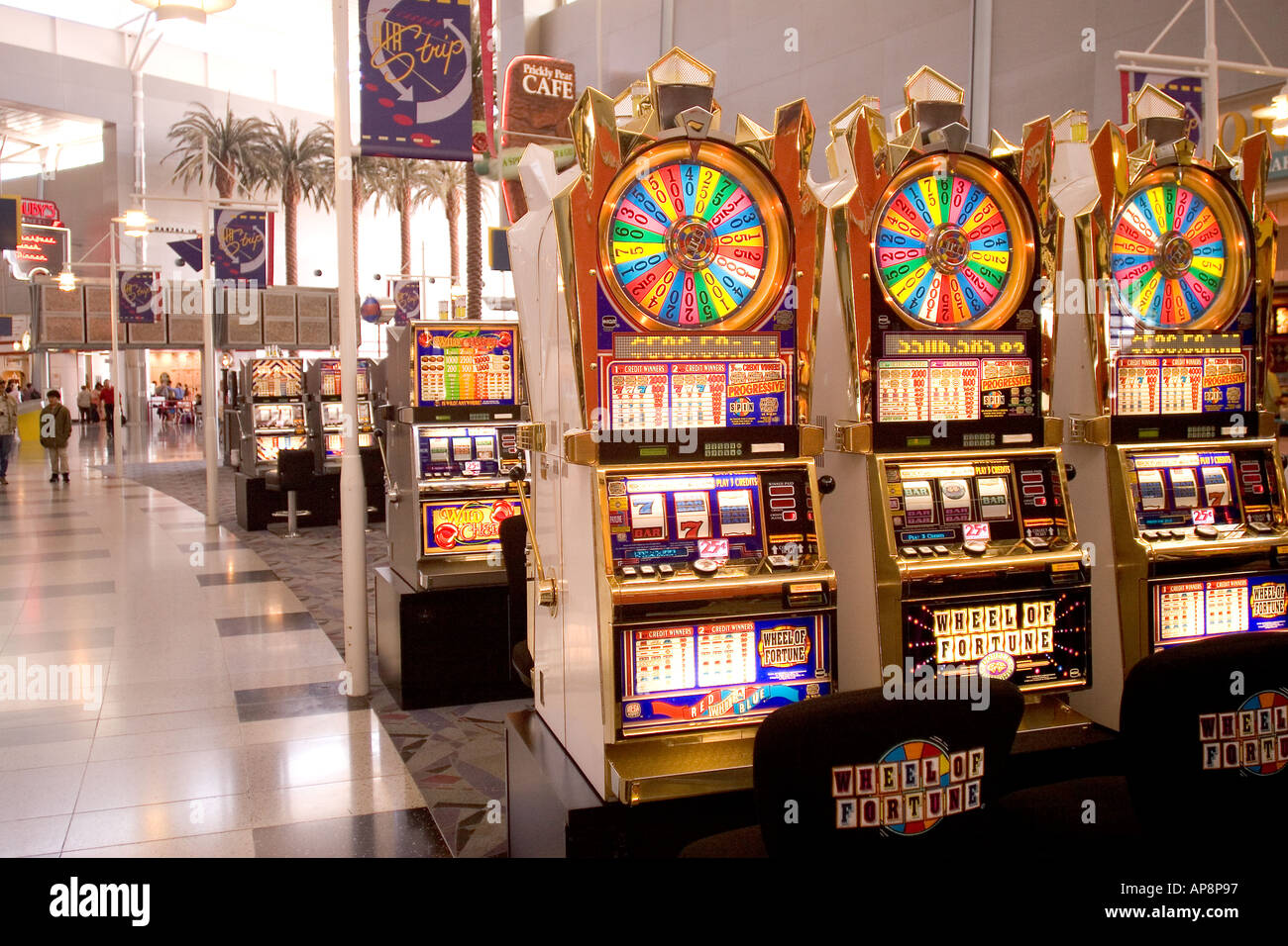 Machines à sous à l'aéroport international McCarran Las Vegas Nevada
