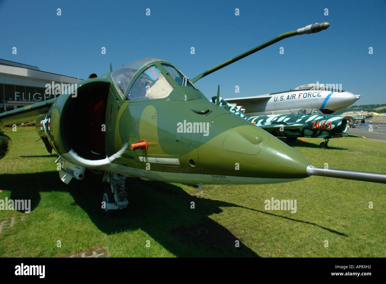 AJD52755, Seattle, WA, Washington, Musée de l'aviation, Boeing, Harrier II Banque D'Images