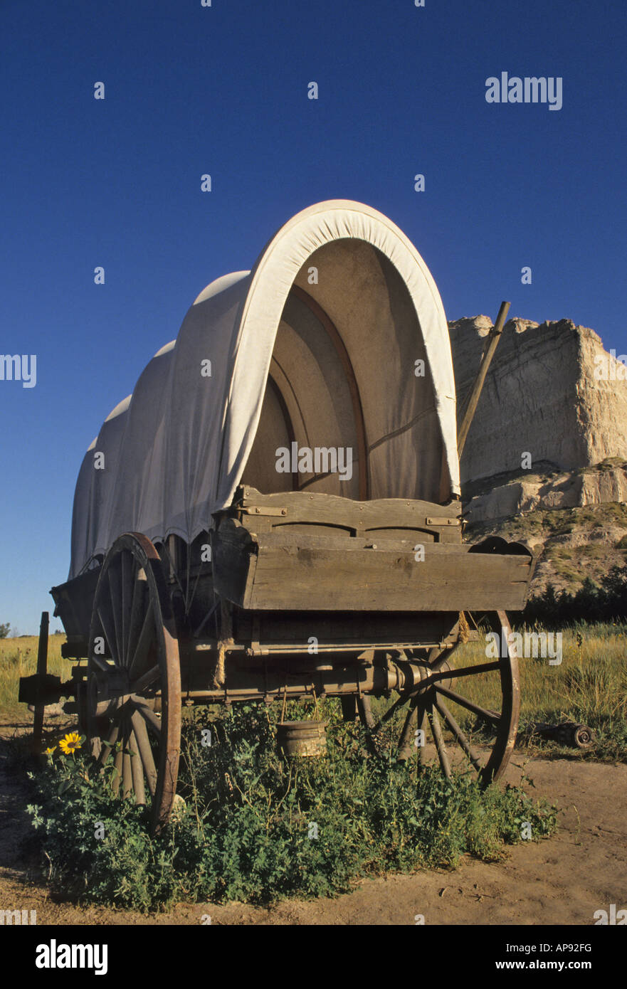 Nebraska Scottsbluff National Monument couvert publicitaire Banque D'Images