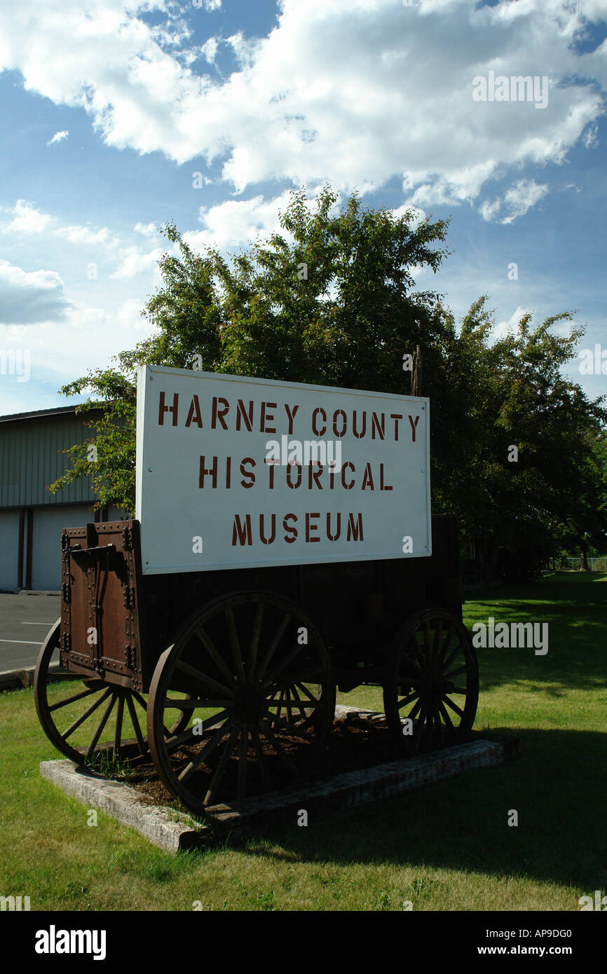 AJD50924, brûlures, ou, de l'Oregon, Harney County Historical Museum Banque D'Images