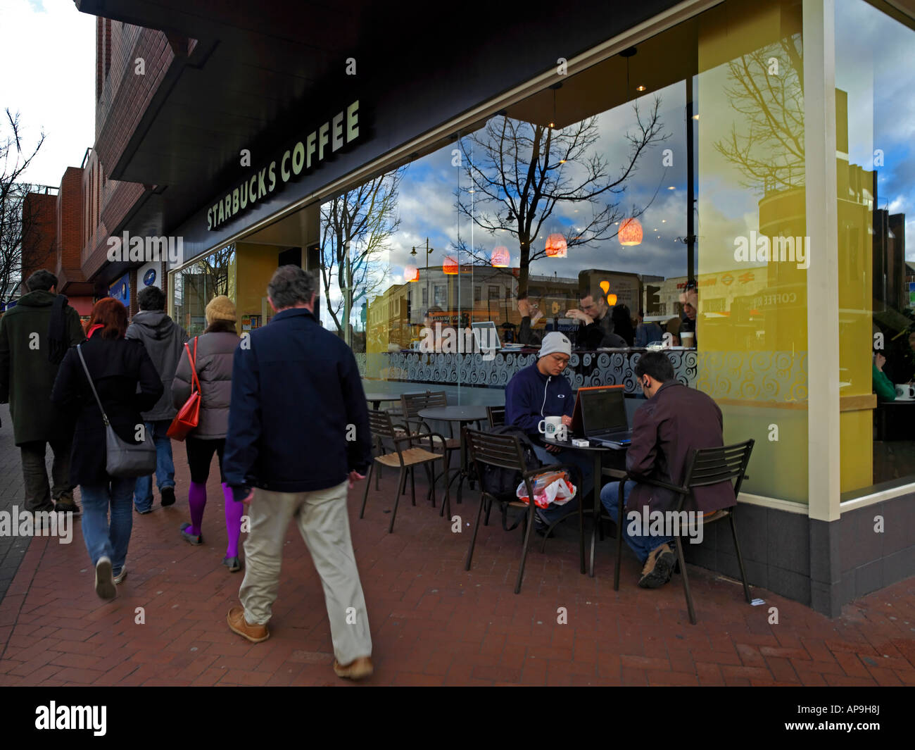 Café Starbucks Wimbledon Banque D'Images