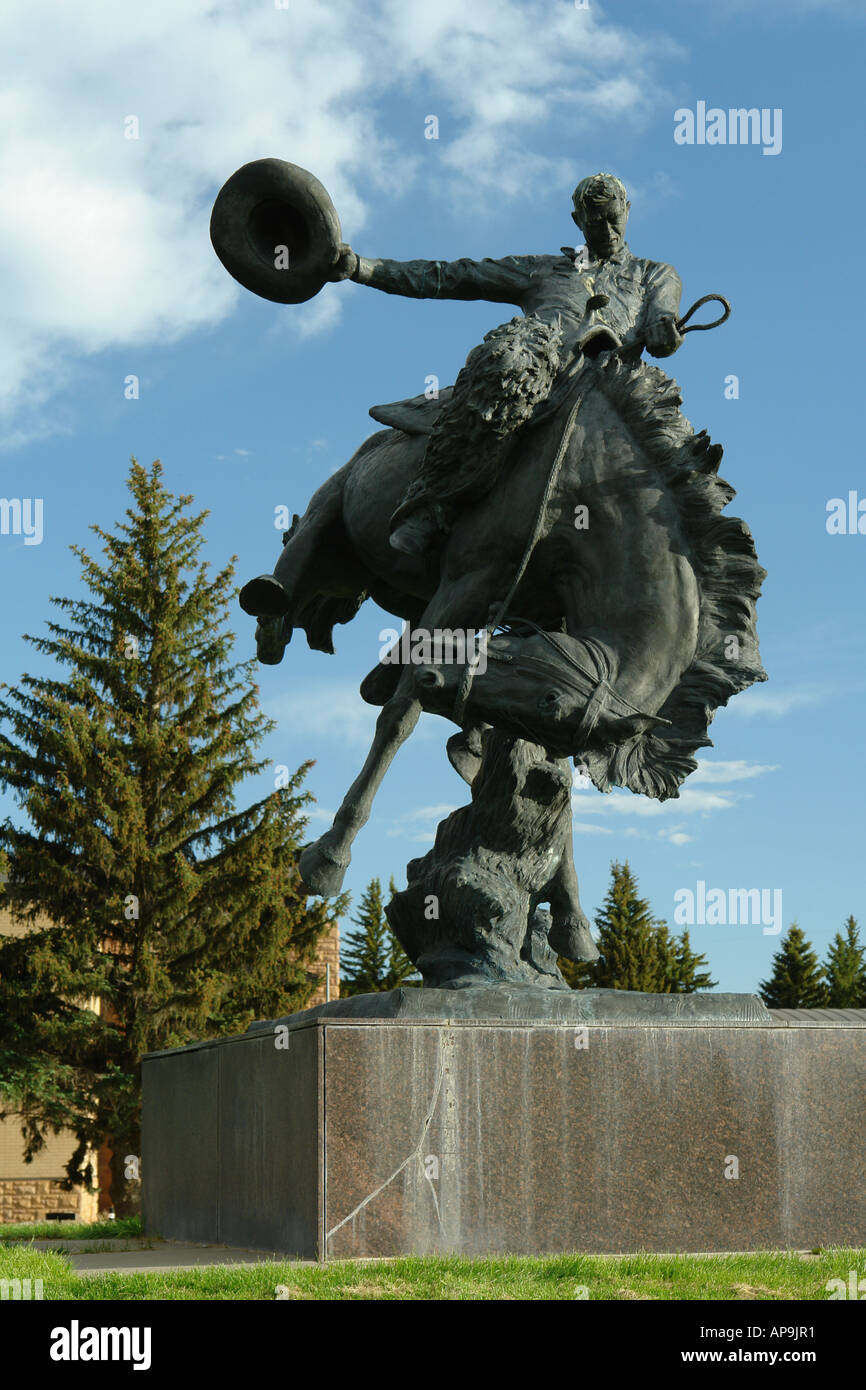 AJD50330, Laramie, WY, Wyoming, Université du Wyoming, mascot Banque D'Images