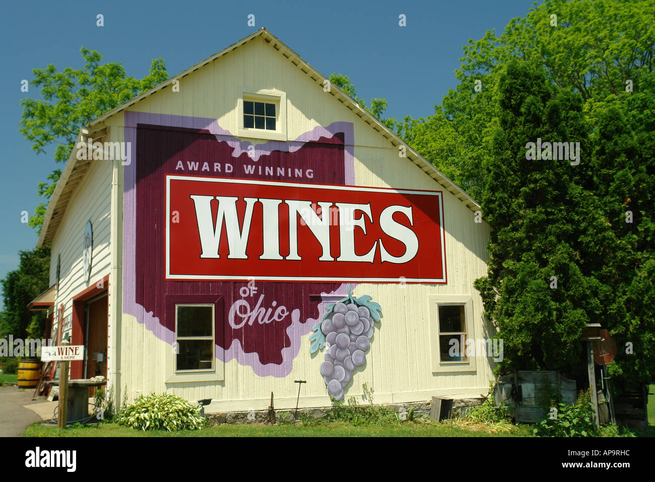 AJD49879, Wilmet, OH, Ohio, Winery, photo murale sur le côté d'un immeuble Banque D'Images