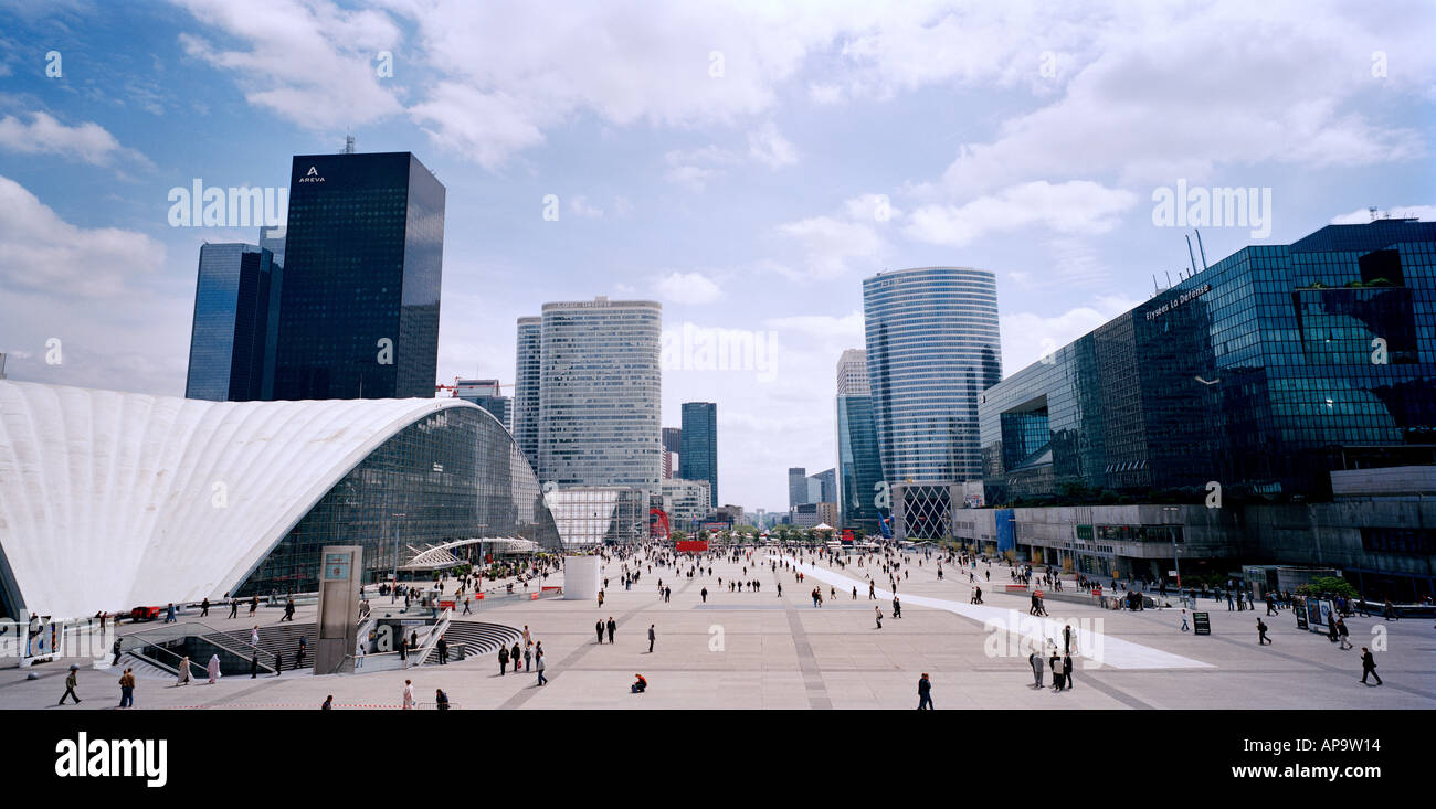 Le quartier des affaires de la défense de la complexe dans la ville de Paris en France en Europe Banque D'Images