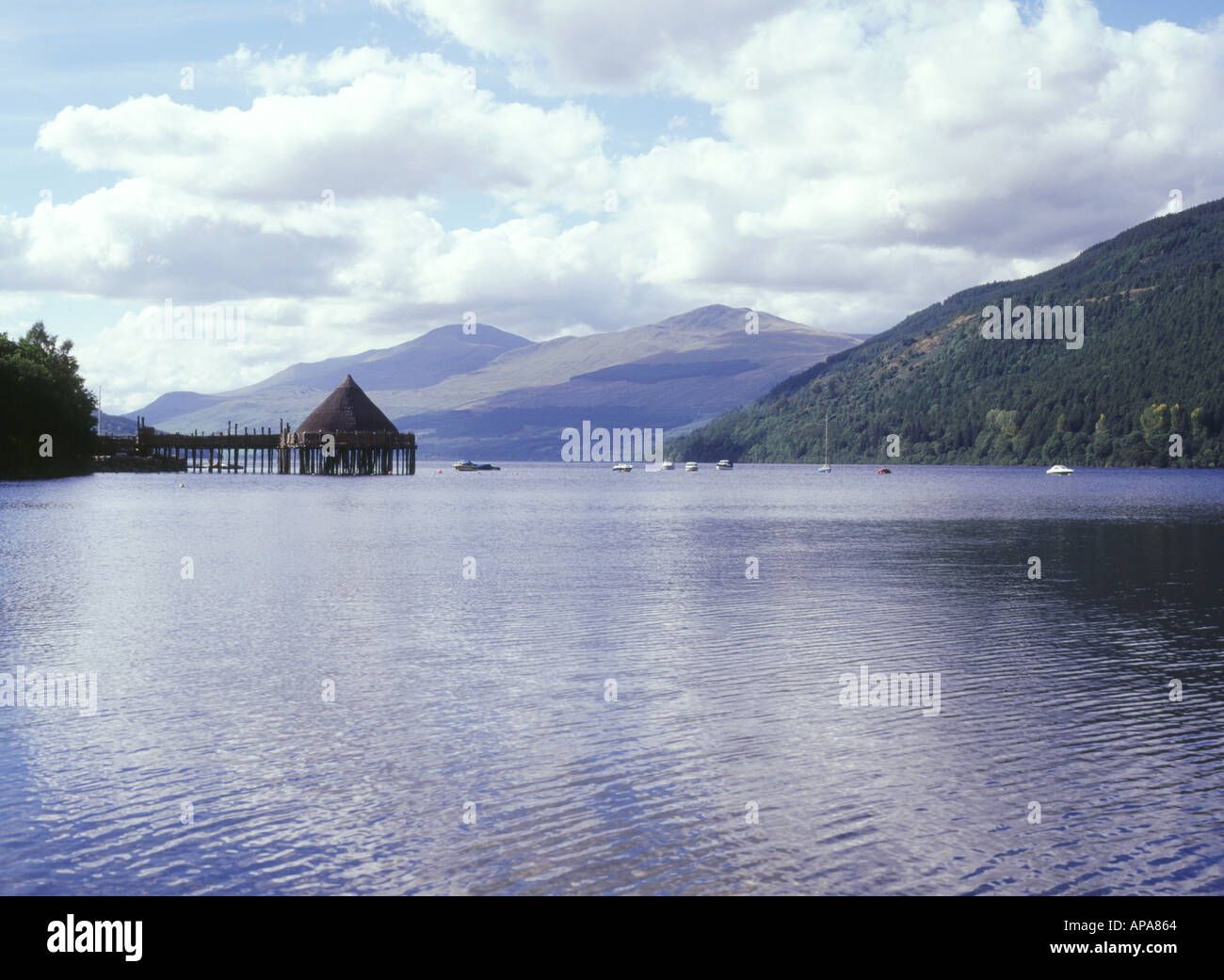 dh Scottish Crannog Center LOCH TAY PERTHSHIRE Lochs centre à kenmore ecosse Banque D'Images