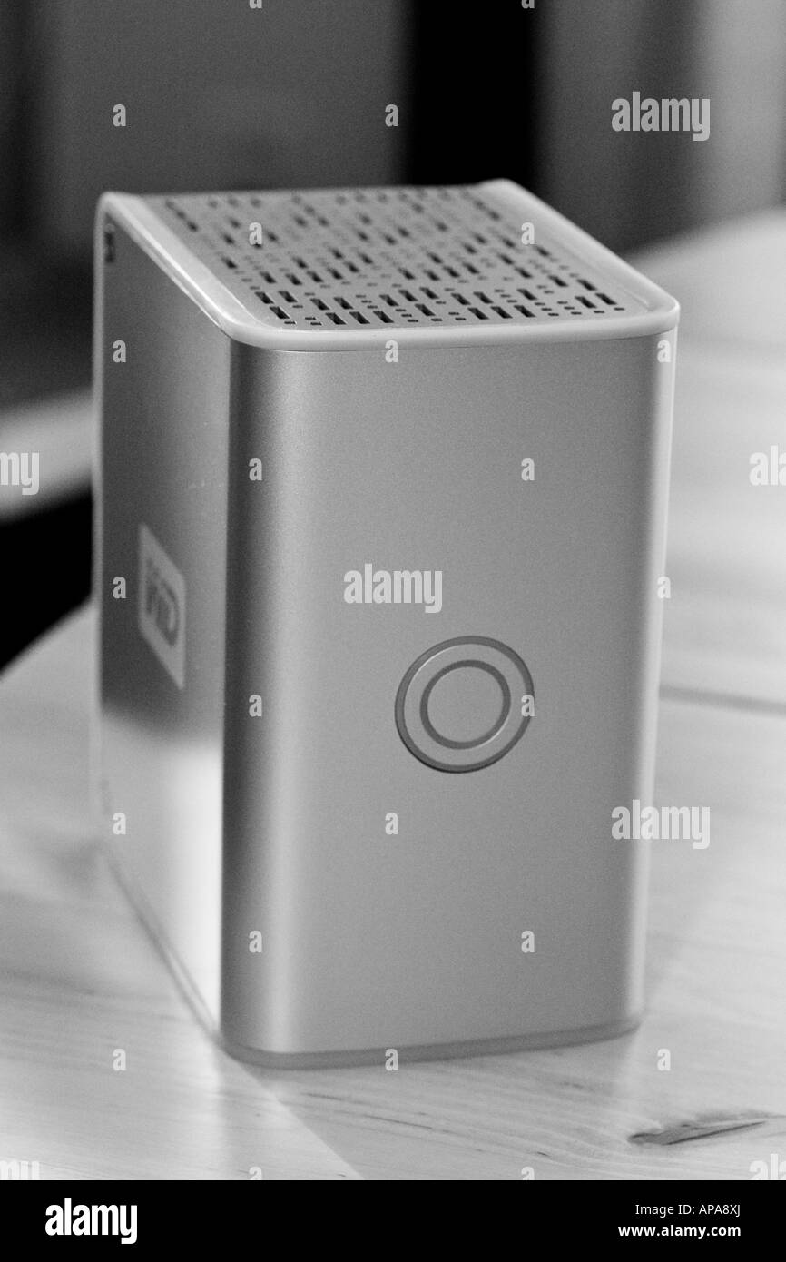 Une vue de face du Western Digital disque dur externe My Book Banque D'Images