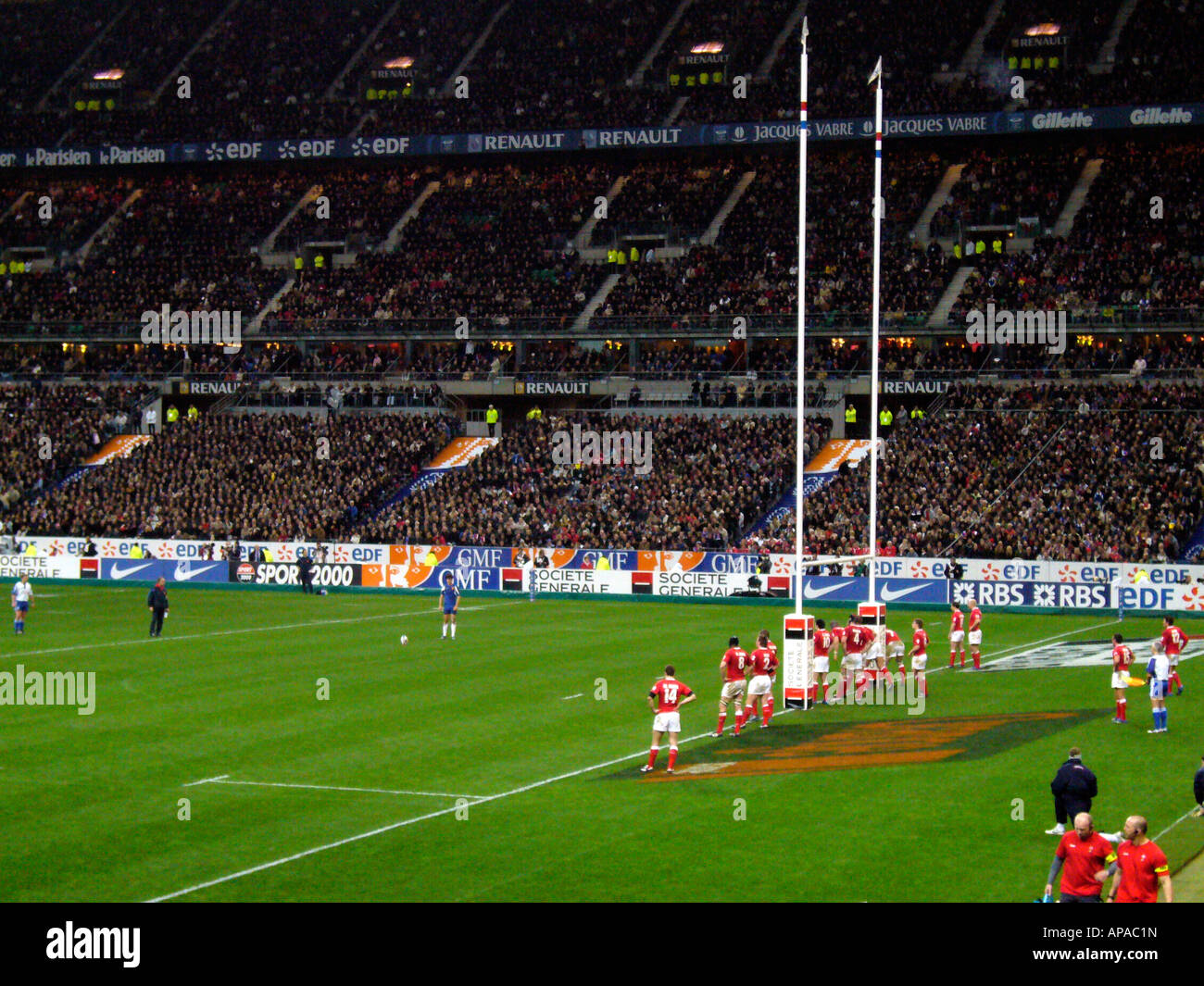 France v Pays de Galles 2007, Stade de France, Paris, Six Nations de Rugby Banque D'Images