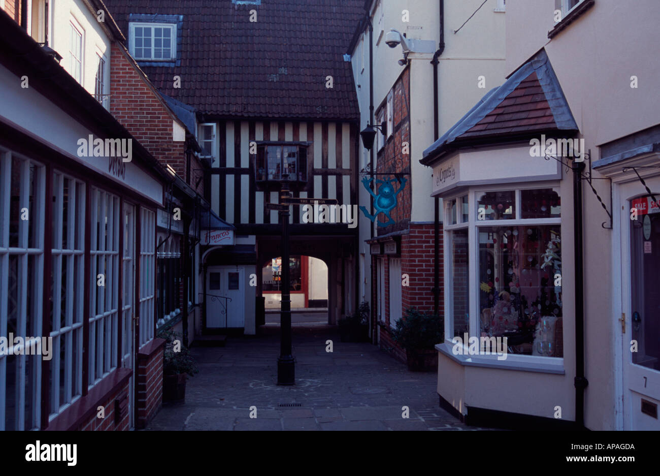 Bâtiments dans Old Swan Yard, Devizes, Wilthsire, UK Banque D'Images