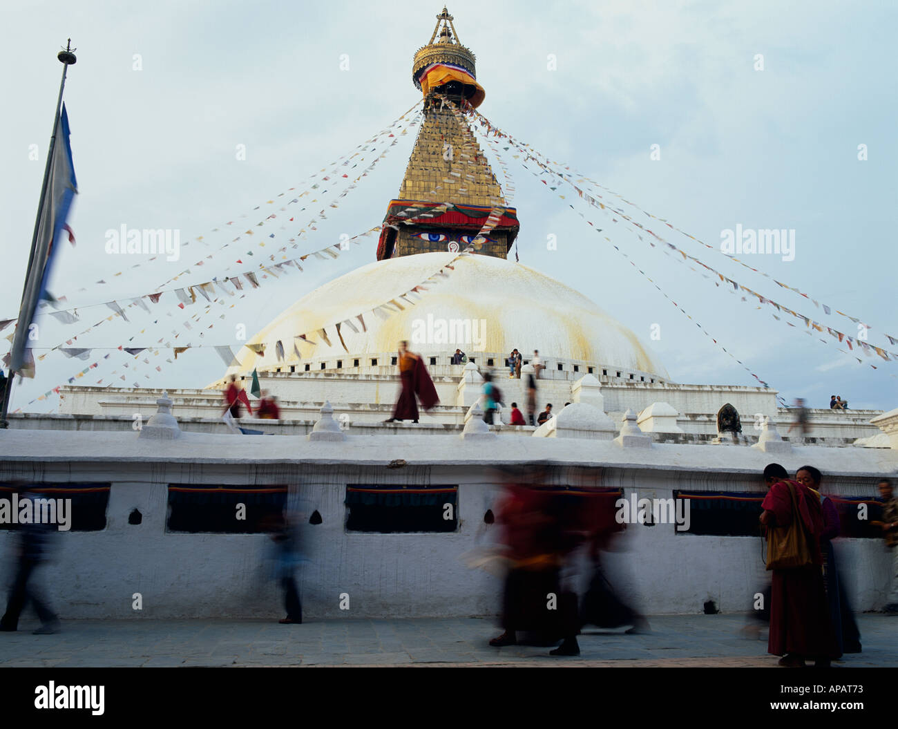 Bodnath Stupa Katmandou Népal Asie Banque D'Images
