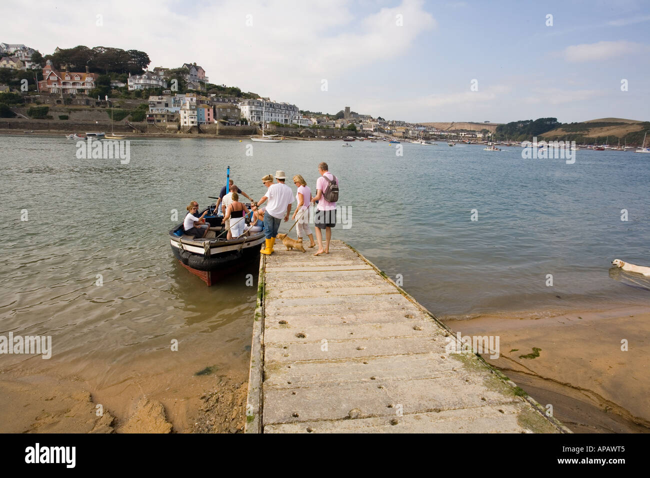 De Salcombe à East Portlerouth traversier de passagers, Salcombe, Devon, Angleterre, Royaume-Uni. Banque D'Images