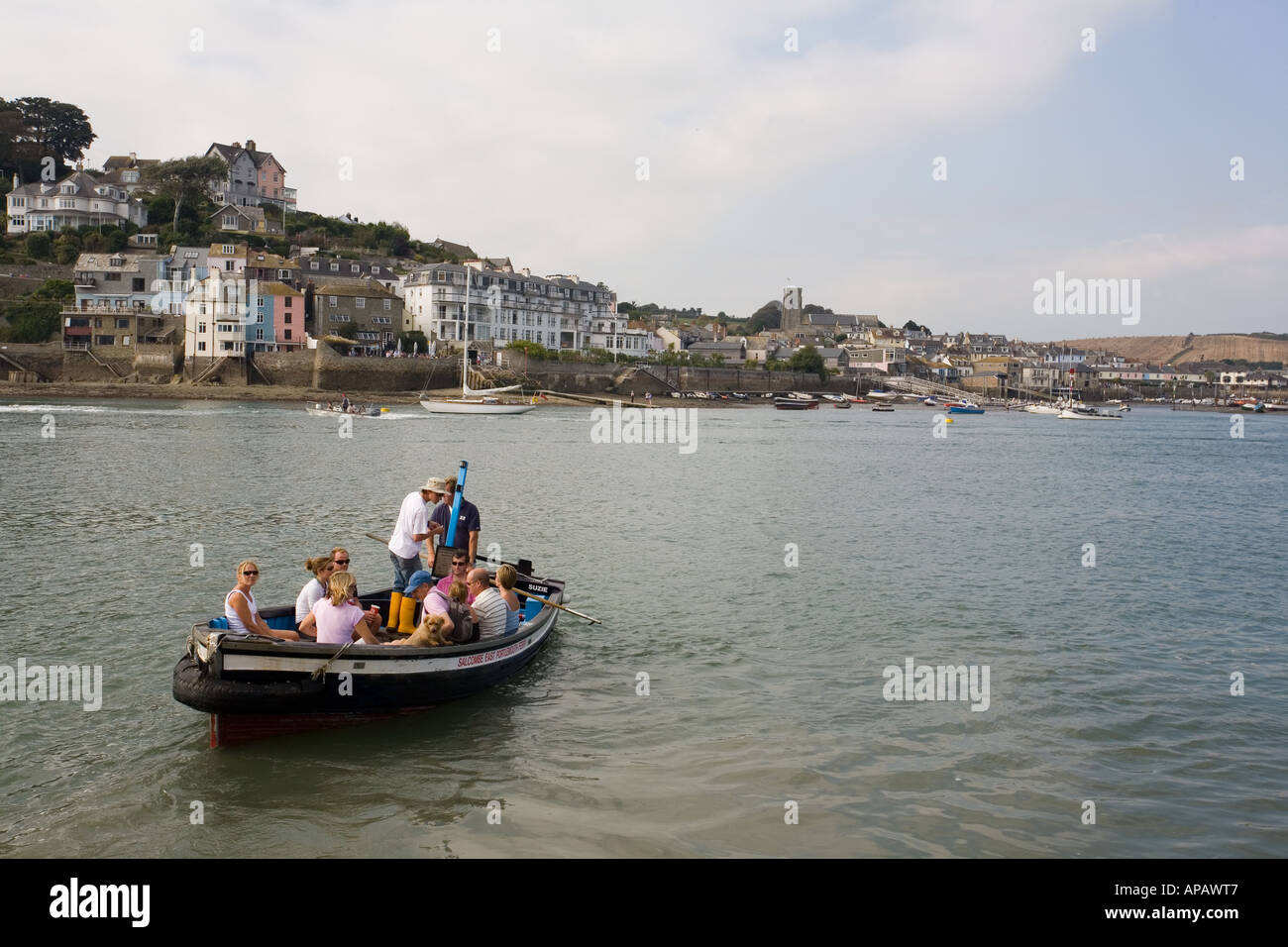 De Salcombe à East Portlerouth traversier de passagers, Salcombe, Devon, Angleterre, Royaume-Uni. Banque D'Images